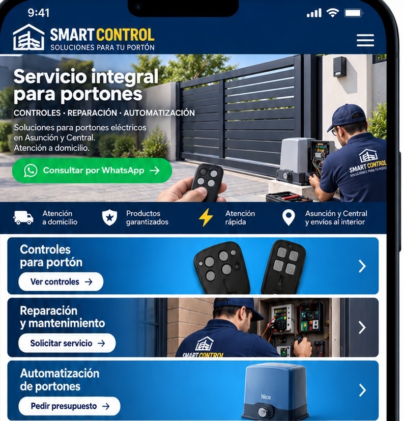 Smart Control, servicio integral para portones